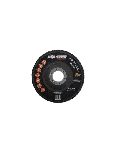 Disco Flap 4.1/2 X 7/8″ (115 X 22,23mm) Grão 60 – Metal e Inox