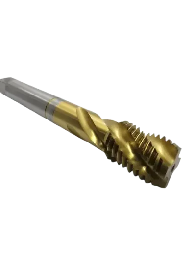 Macho Máquina M DIN 376 Canal Helicoidal M20 X 2,50 com Cobertura de TICN