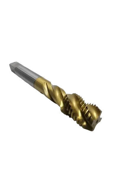 Macho Máquina M DIN 376 Canal Helicoidal M16 X 2,00 com Cobertura de TICN