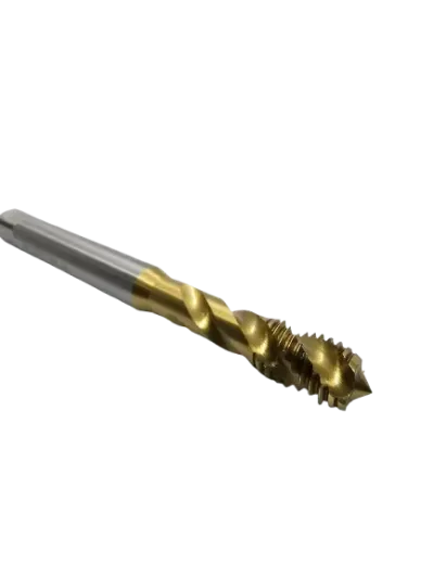 Macho Máquina M DIN 371 Canal Helicoidal M10 X 1,50 com Cobertura de TICN