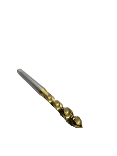Macho Máquina M DIN 371 Canal Helicoidal M6 X 1,00 com Cobertura de TICN