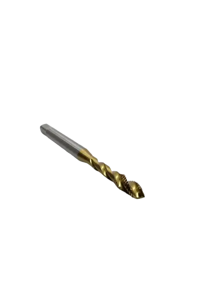 Macho Máquina M DIN 371 Canal Helicoidal M5 X 0,80 com Cobertura de TICN