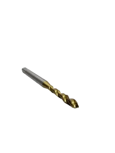 Macho Máquina M DIN 371 Canal Helicoidal M5 X 0,80 com Cobertura de TICN