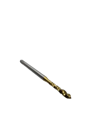 Macho Máquina M DIN 371 Canal Helicoidal M3 X 0,50 com Cobertura de TICN